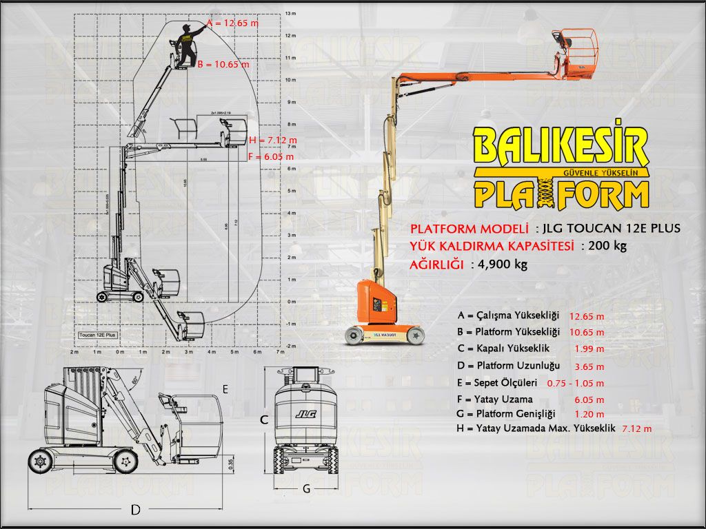 DKEY PLATFORM - 12  Metre Dikey Platform