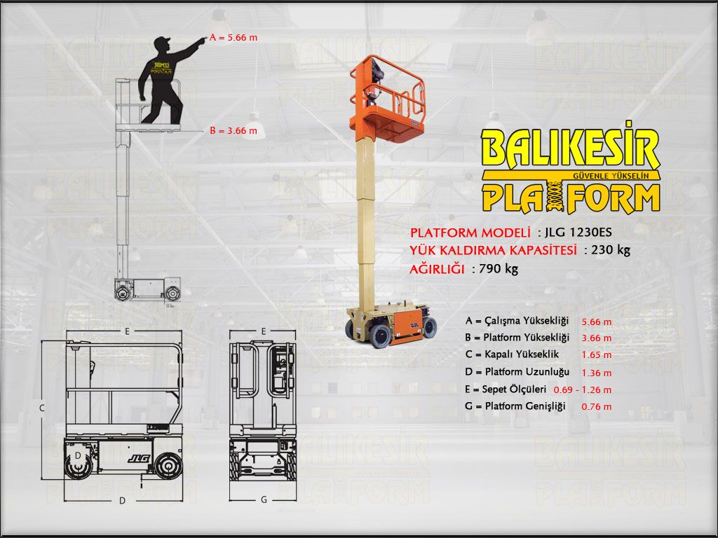 DKEY PLATFORM - 6 Metre Dikey Platform